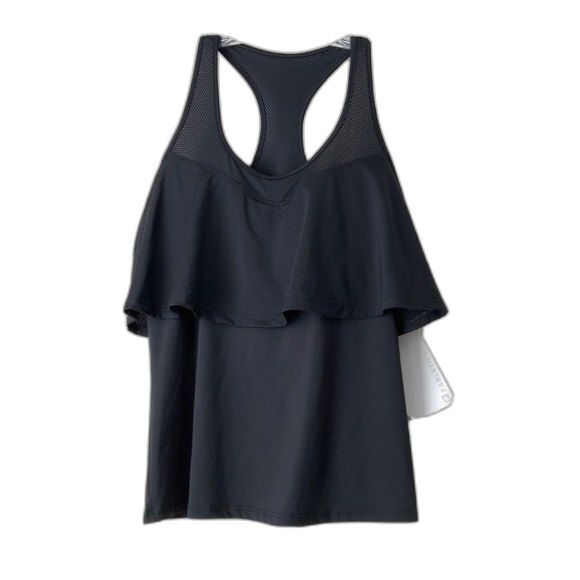 Fabletics Tank Women M Black Ashlyn Double Up - Picture 1 of 6